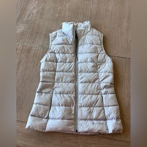 Eddie Bauer silver puffy vest